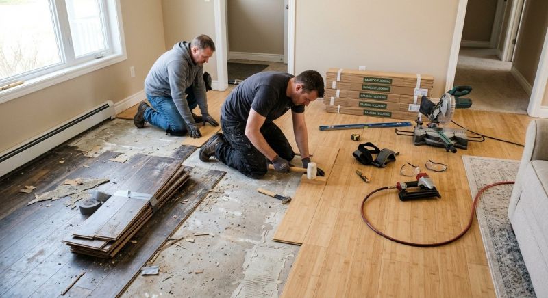 Bamboo Flooring Installation in Loudoun County, VA