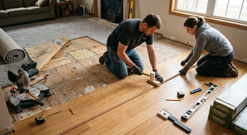Bamboo Flooring Installation in Loudoun County, VA
