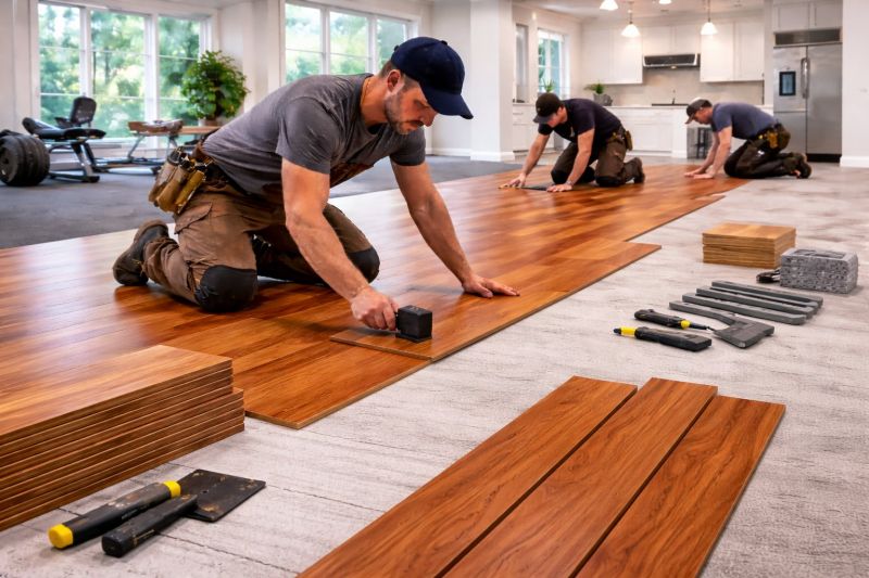 Cherry Floor Installation in Springfield, VA