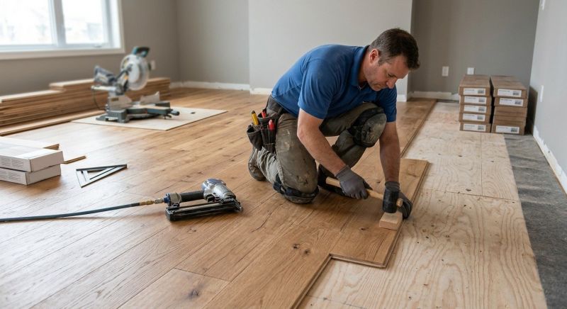 Finished Floor Installation in Loudoun County, VA