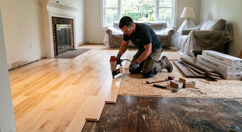Maple Flooring Installation in Ashton, MD