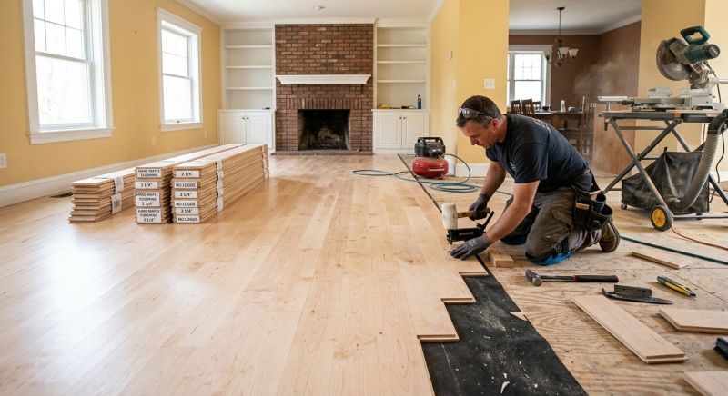 Maple Flooring Installation in Bluemont, VA