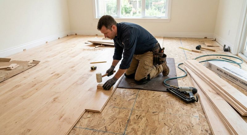 Maple Flooring Installation in Gaithersburg, MD
