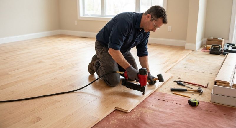 Maple Flooring Installation in Loudoun County, VA