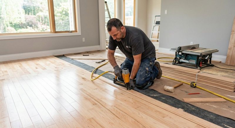 Maple Flooring Installation in Upperville, VA