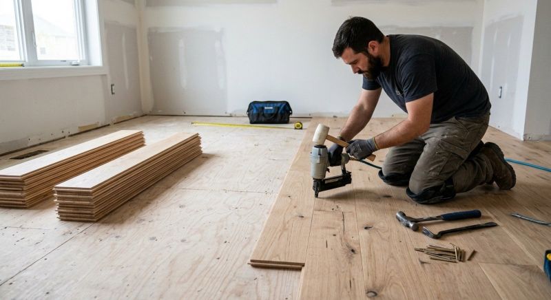 Oak Floor Installation in Clarksburg, MD