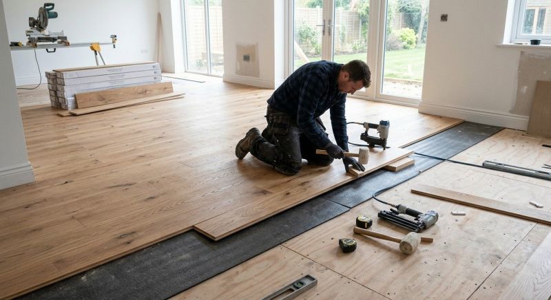 Oak Floor Installation in Potomac, MD