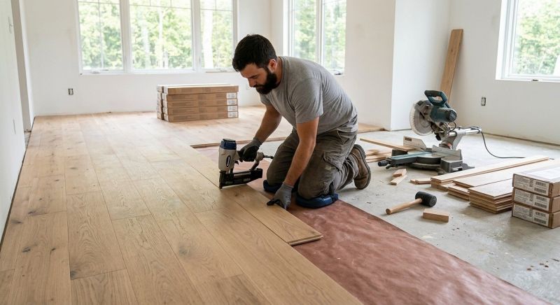 Oak Floor Installation in Potomac, MD