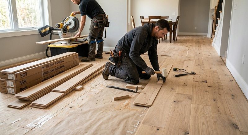 Oak Floor Installation in Potomac, MD