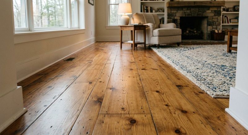 Pine Floor Installation in Loudoun County, VA