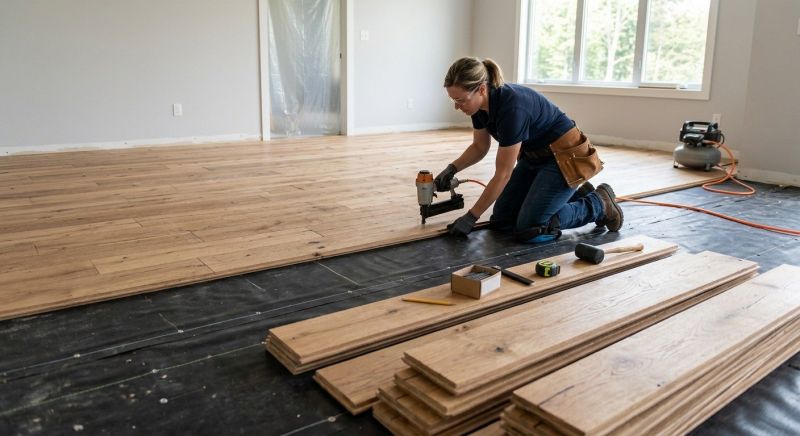 Plank Floor Installation in Loudoun County, VA