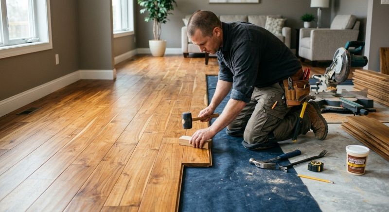 Teak Flooring Installation in Loudoun County, VA