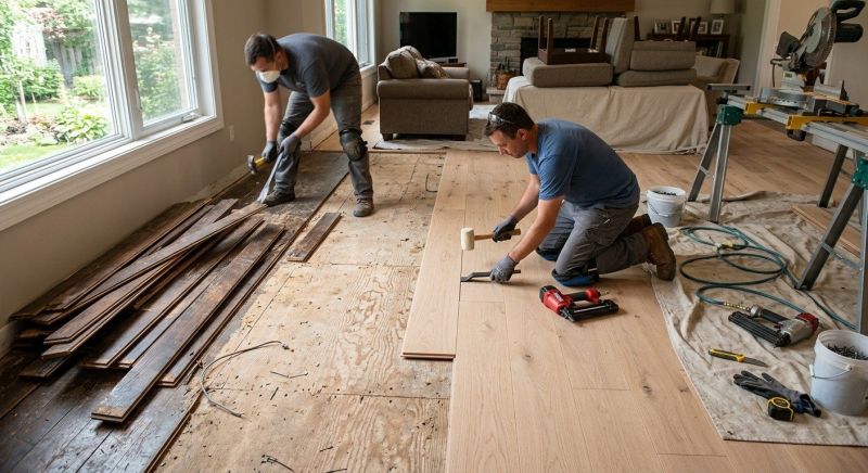 Wood Floor Replacement in Lorton, VA