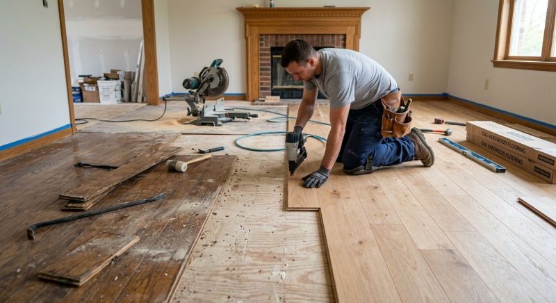Wood Floor Replacement in Silver Spring, MD