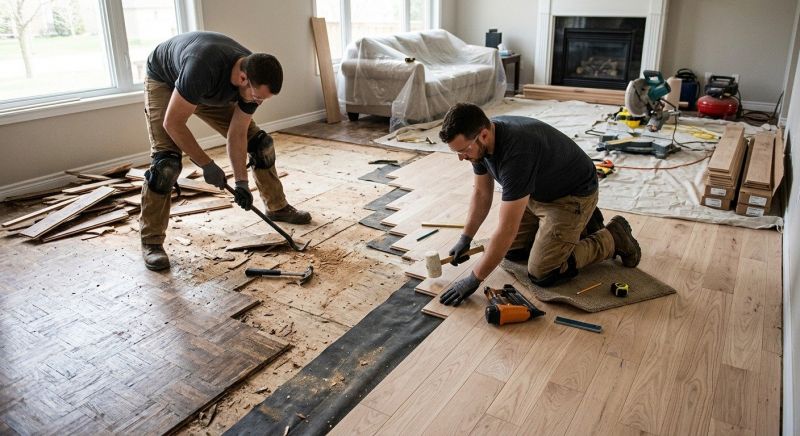 Wood Floor Replacement in Springfield, VA