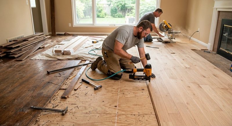 Wood Floor Replacement in Springfield, VA